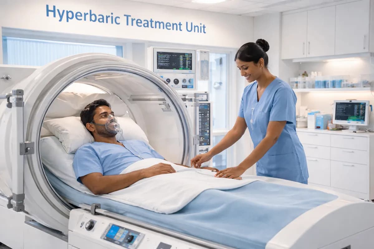 Doctor examining patient